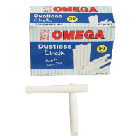 Omega dustless chalk 12sticks